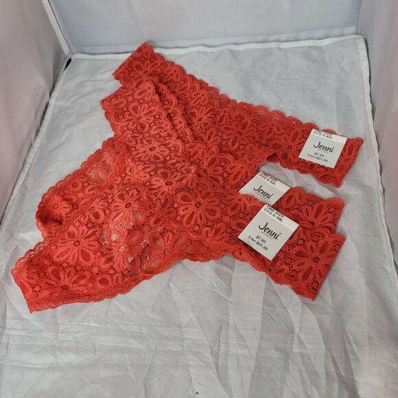 Jenni All Over One Size Lace Sissy Thong Underwear 3Pack Size XXLarge - Picture 2 of 4